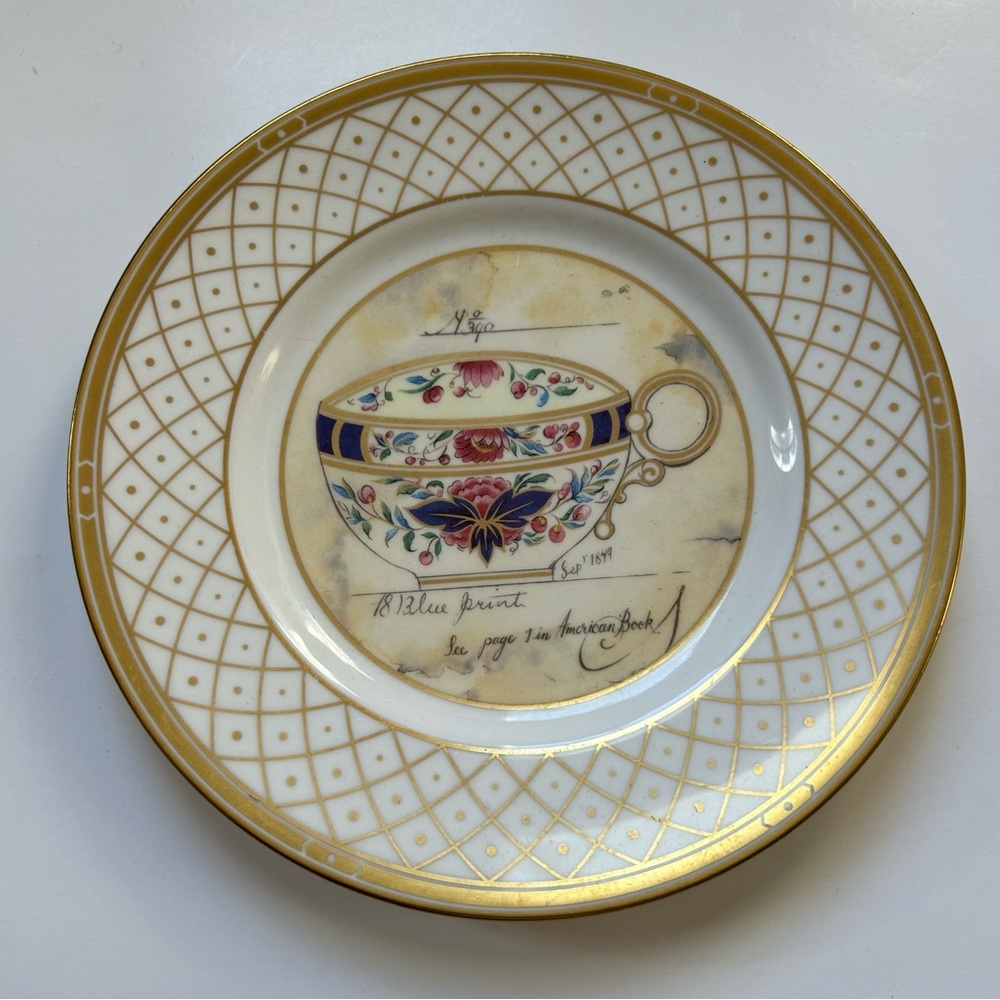 Vintage Royal Worcester Patterns Record Collection Prince Regent 8" Plate